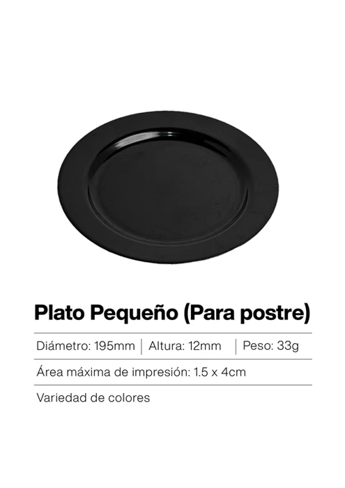 Plato pequeño de plástico para postre – ideal para servir dulces, frutas o bocadillos en eventos y reuniones