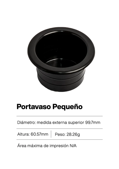 Porta vaso pequeño de plástico – soporte compacto y funcional para recipientes pequeños en autos, escritorios o muebles