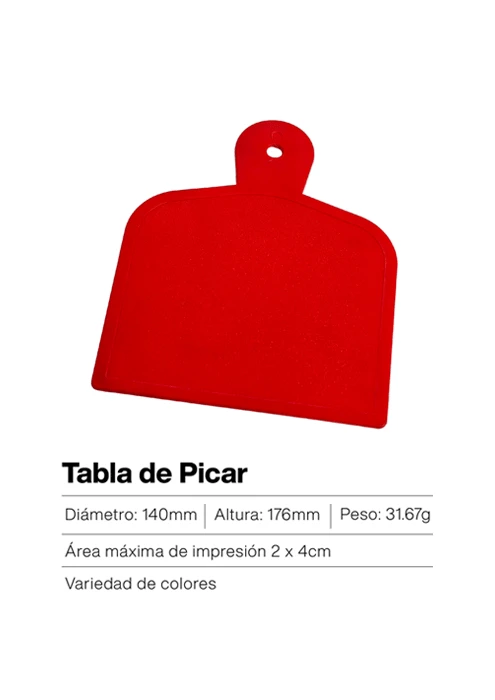 Tabla de picar de plástico resistente – superficie segura e higiénica para cortar carnes, vegetales o frutas